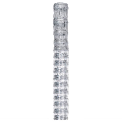 vidaXL Clôture de jardin en acier galvanisé 50x1,6 m Argentée
