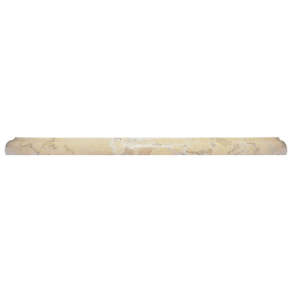 vidaXL Plateau de table crème Ø40x2,5 cm marbre