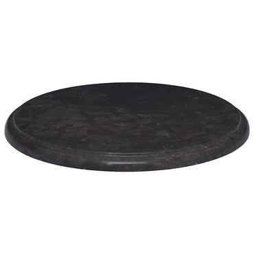 vidaXL Plateau de table Noir Ø40x2,5 cm Marbre
