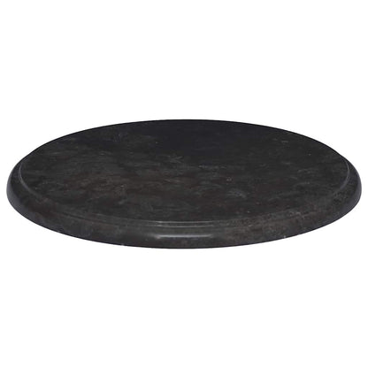 vidaXL Plateau de table Noir Ø40x2,5 cm Marbre