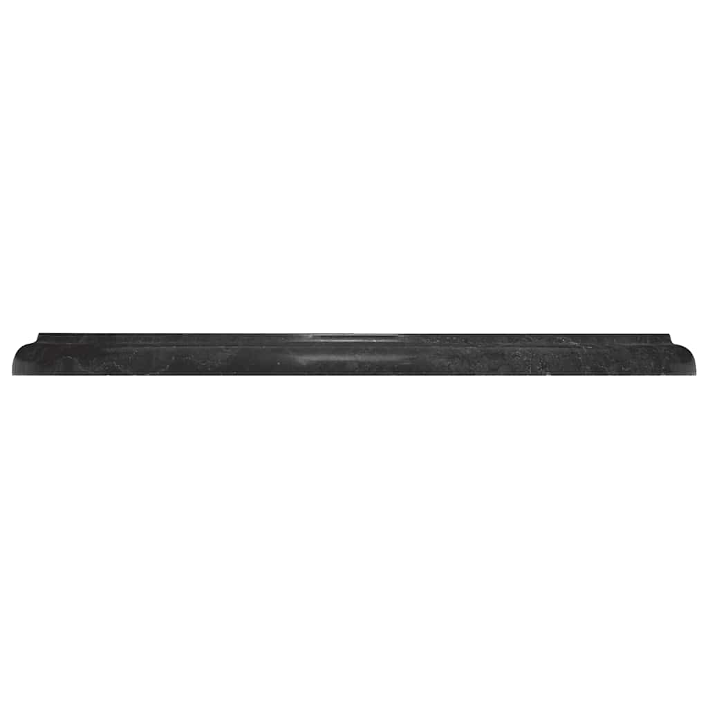 vidaXL Plateau de table Noir Ø40x2,5 cm Marbre