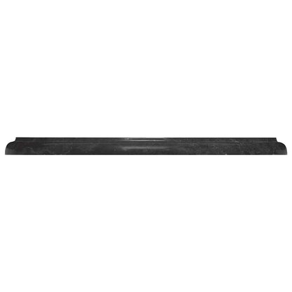 vidaXL Plateau de table Noir Ø40x2,5 cm Marbre