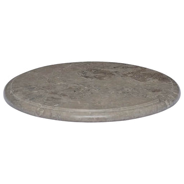 vidaXL Plateau de table Gris Ø40x2,5 cm Marbre