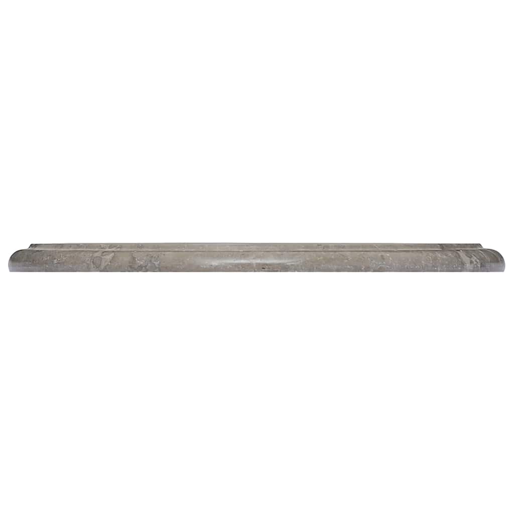 vidaXL Plateau de table Gris Ø40x2,5 cm Marbre