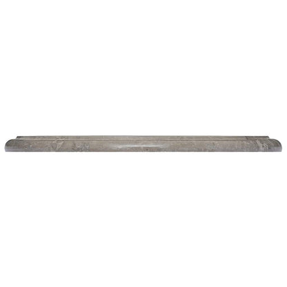 vidaXL Plateau de table Gris Ø40x2,5 cm Marbre
