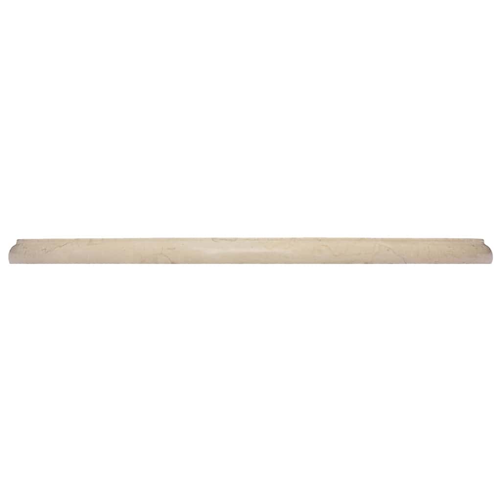 vidaXL Plateau de table crème Ø50x2,5 cm Marbre