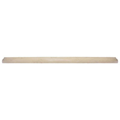 vidaXL Plateau de table crème Ø50x2,5 cm Marbre
