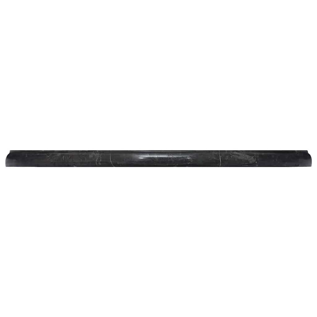 vidaXL Tischplatte Schwarz Ø50x2,5 cm Marmor