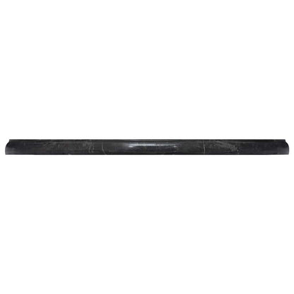 vidaXL Tischplatte Schwarz Ø50x2,5 cm Marmor
