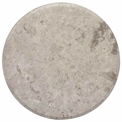 vidaXL Plateau de table Gris Ø50x2,5 cm Marbre