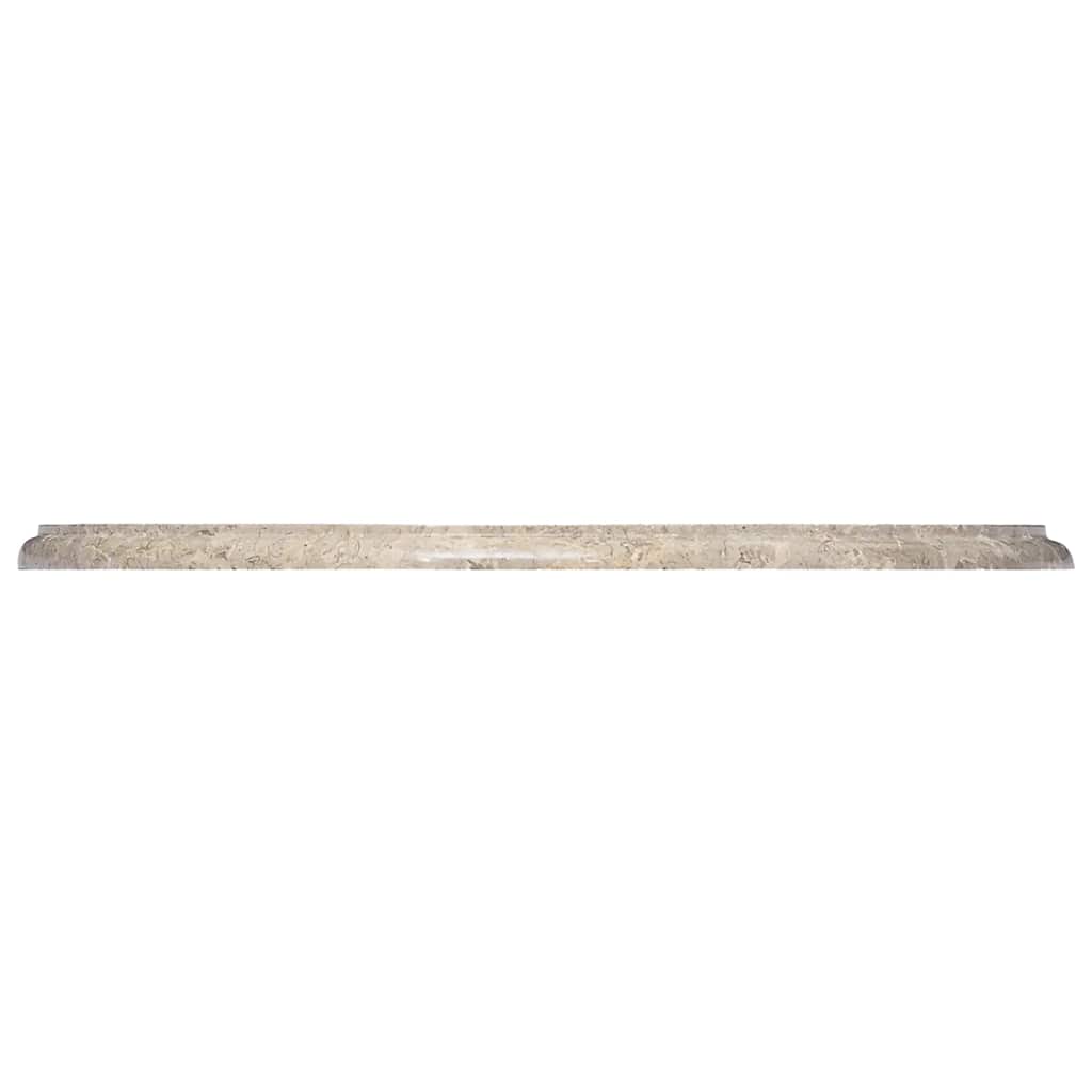 vidaXL Tischplatte Grau Ø60x2,5 cm Marmor