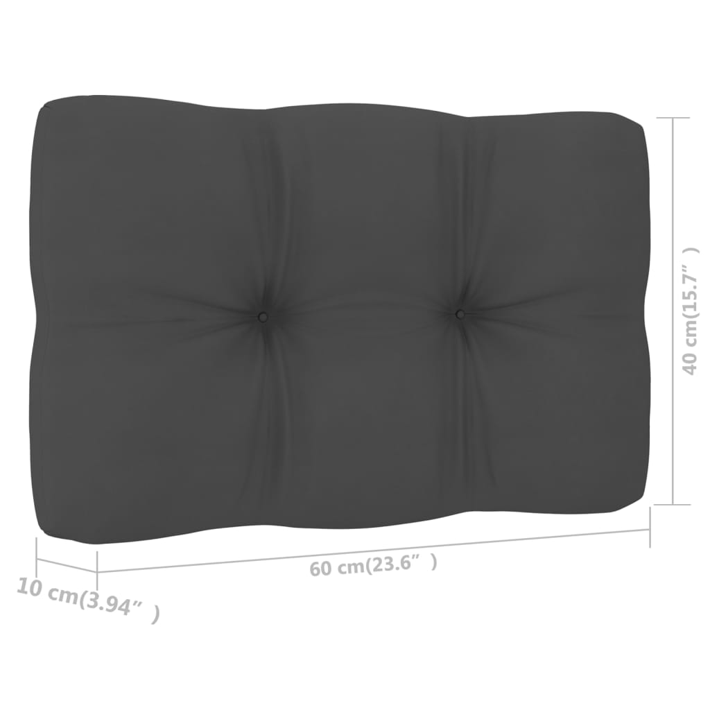 vidaXL Salon de jardin 4 pcs avec coussins, bois de pin imprégné