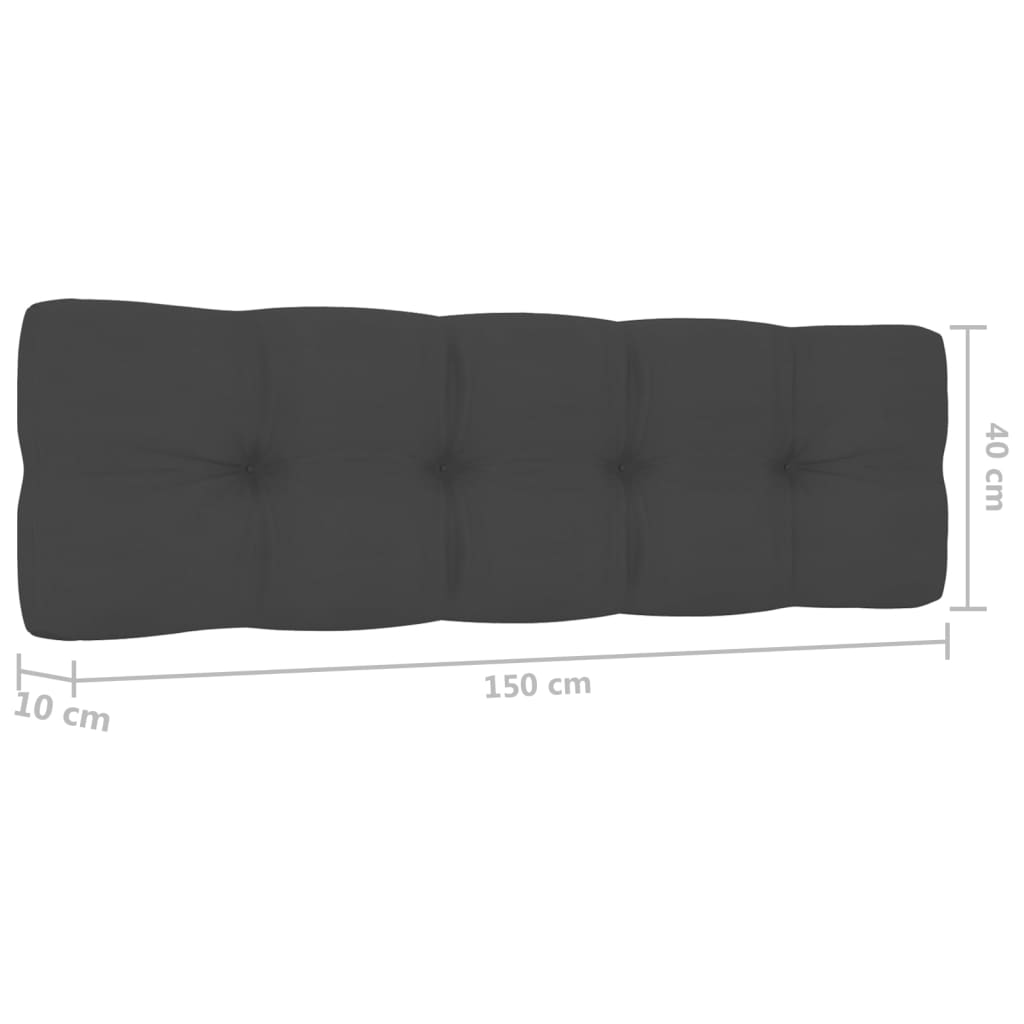 vidaXL Salon de jardin 4 pcs avec coussins, bois de pin imprégné