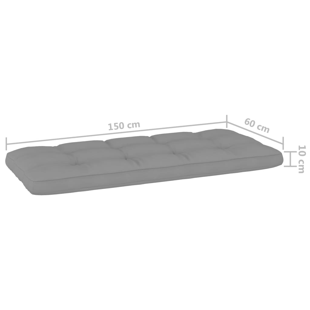 vidaXL 4-tlg. Garten-Lounge-Set mit Kissen Kiefernholz Imprägniert
