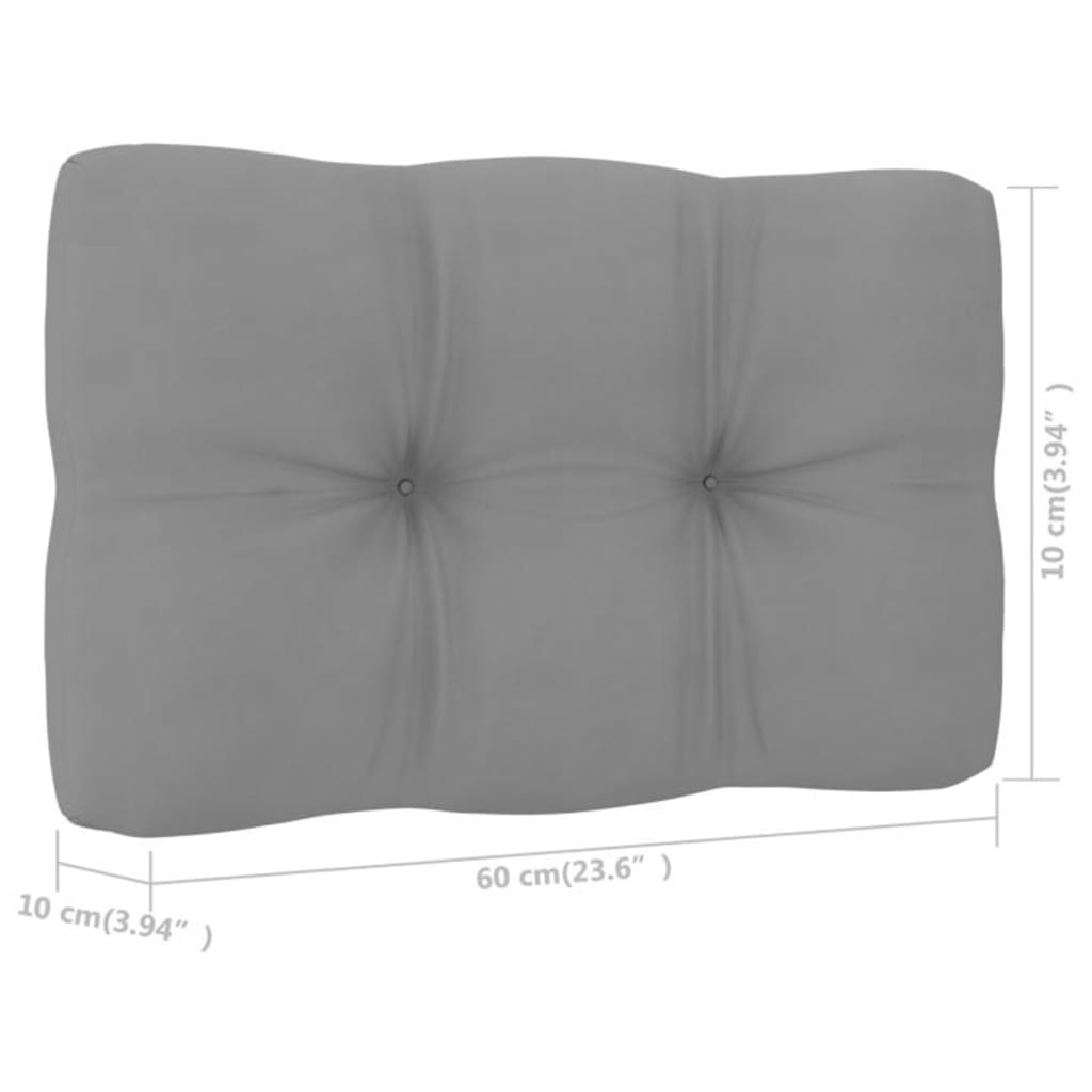 vidaXL 4-tlg. Garten-Lounge-Set mit Kissen Kiefernholz Imprägniert