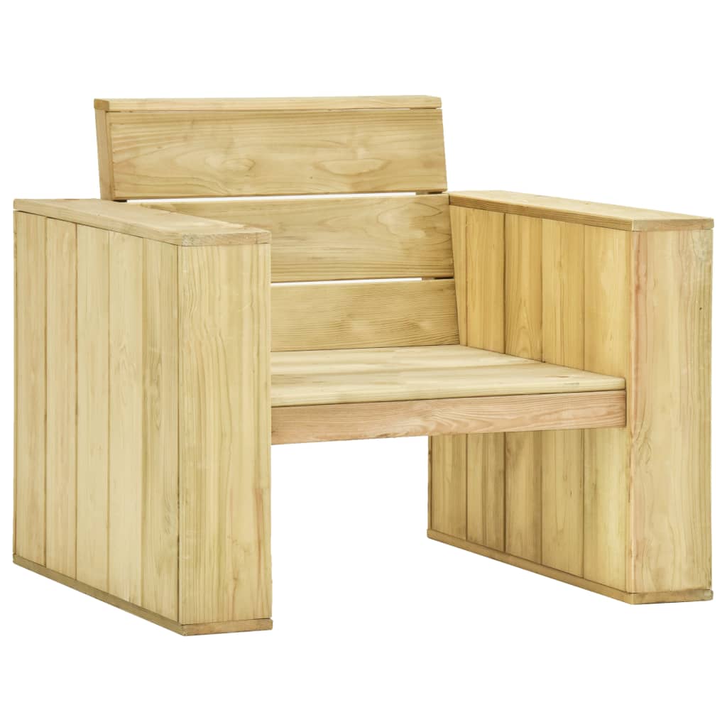vidaXL 4-tlg. Garten-Lounge-Set mit Kissen Kiefernholz Imprägniert