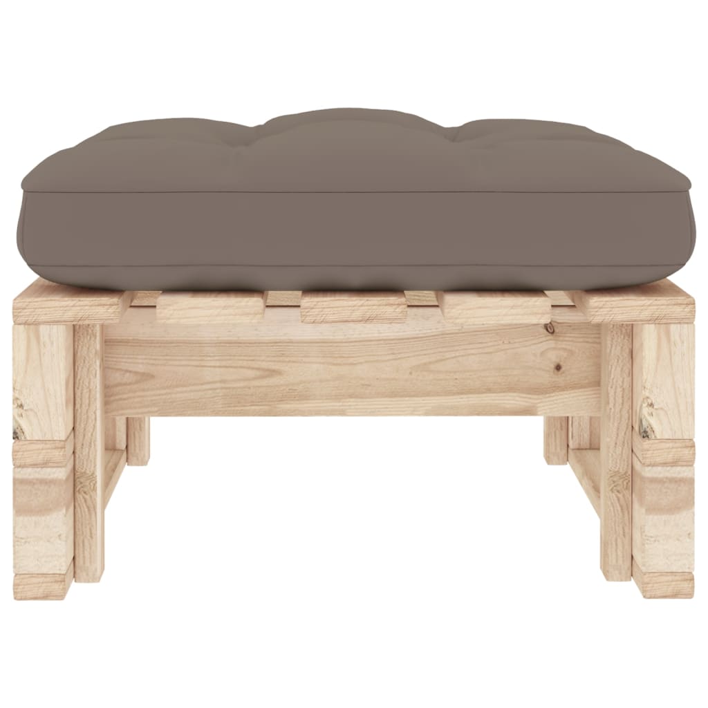 vidaXL Tabouret de jardin sur palette, bois de pin imprégné