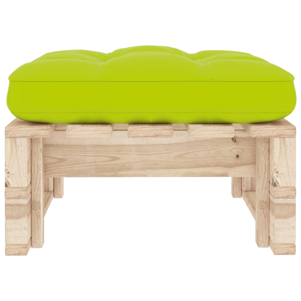 vidaXL Tabouret de jardin sur palette, bois de pin imprégné