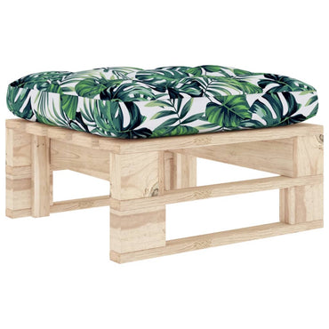 vidaXL Tabouret de jardin sur palette, bois de pin imprégné