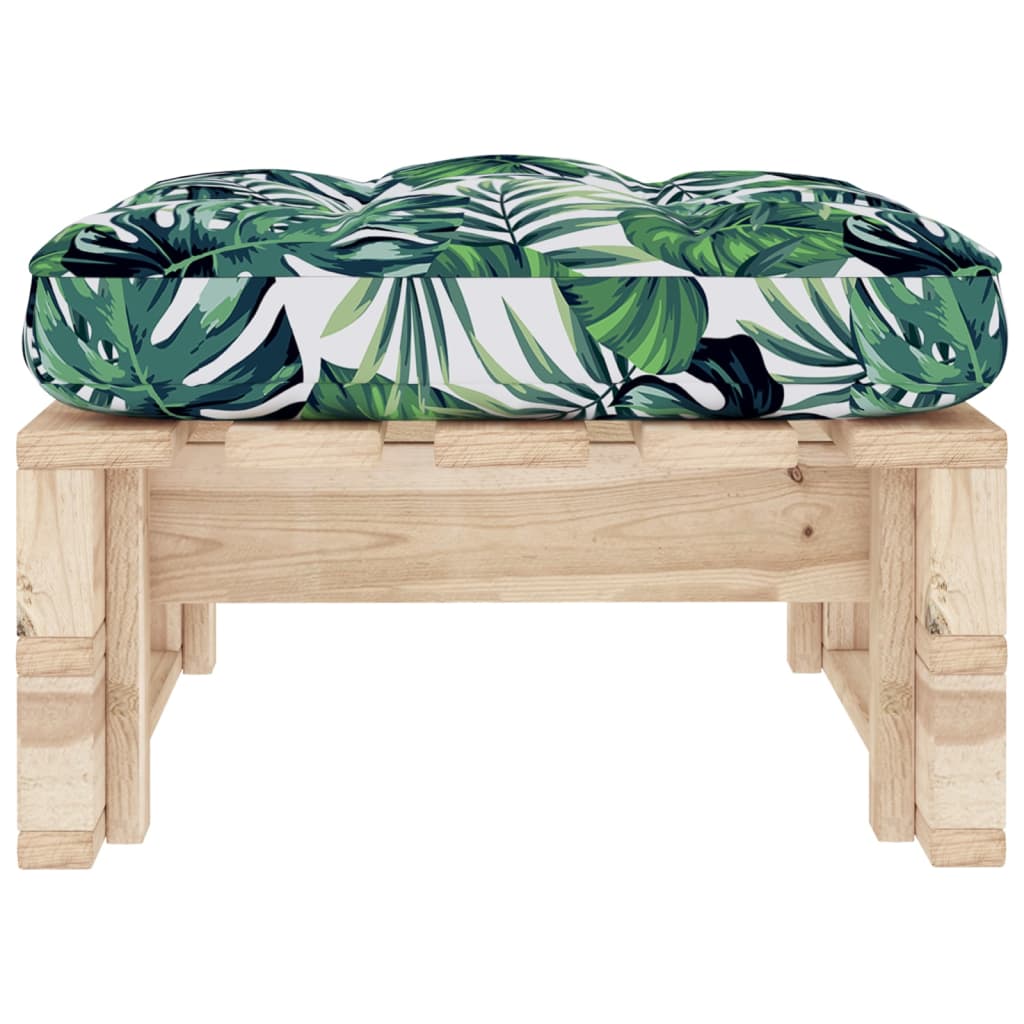 vidaXL Tabouret de jardin sur palette, bois de pin imprégné