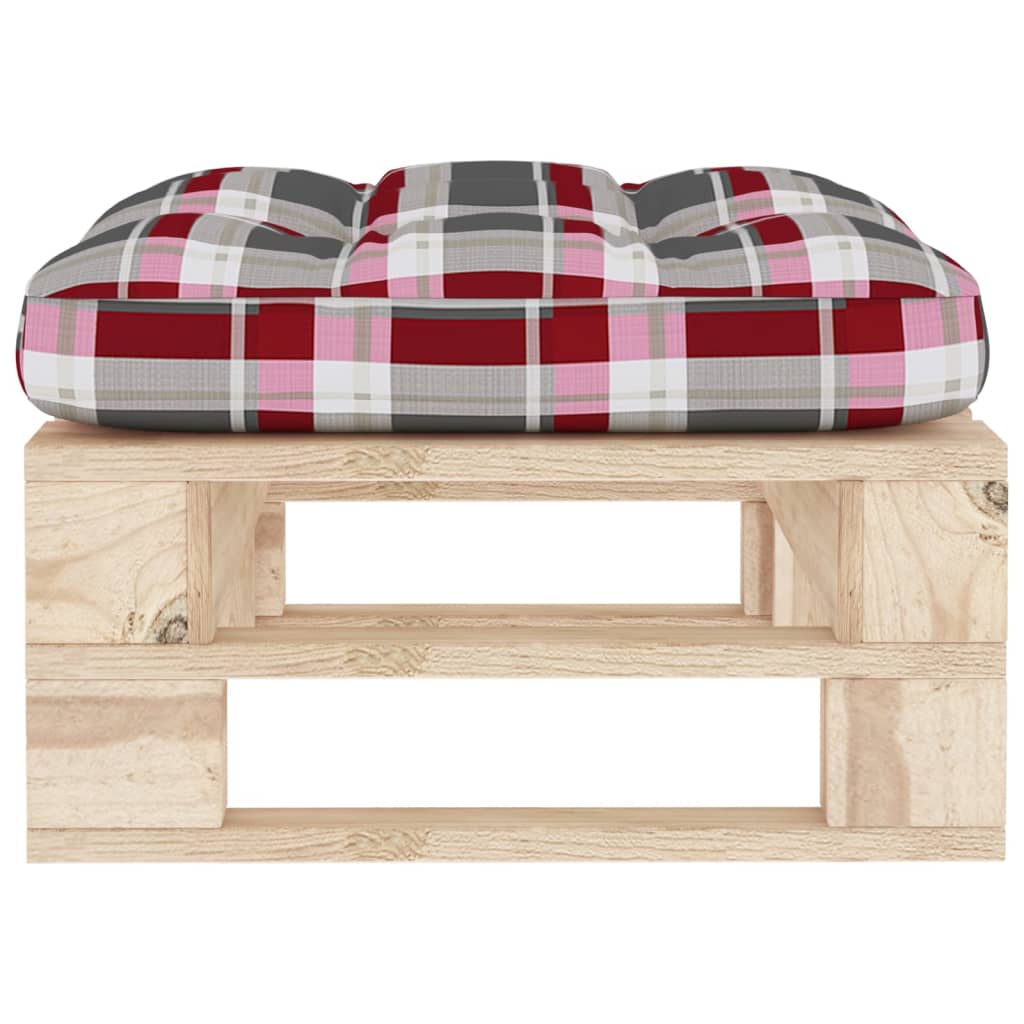 vidaXL Tabouret de jardin sur palette, bois de pin imprégné