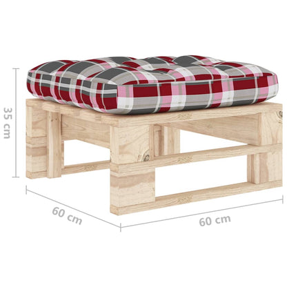 vidaXL Tabouret de jardin sur palette, bois de pin imprégné