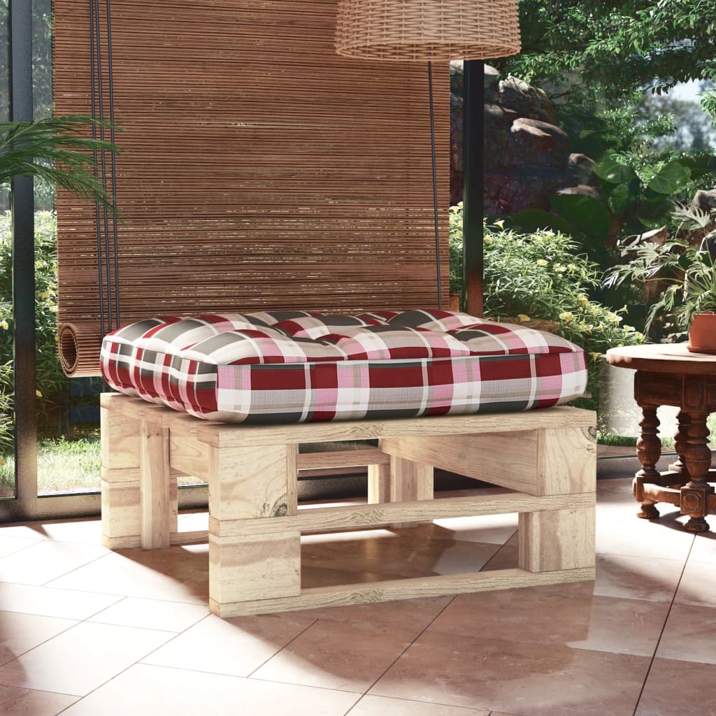 vidaXL Tabouret de jardin sur palette, bois de pin imprégné