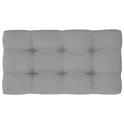 vidaXL Outdoor-Mittelsofa Paletten Imprägniertes Kiefernholz Grau