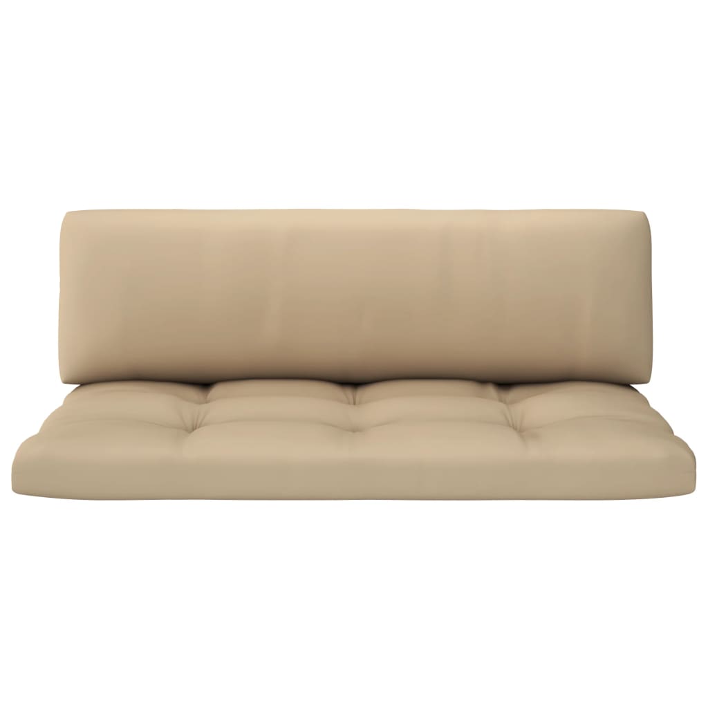 vidaXL Outdoor-Mittelsofa Paletten Imprägniertes Kiefernholz Grau