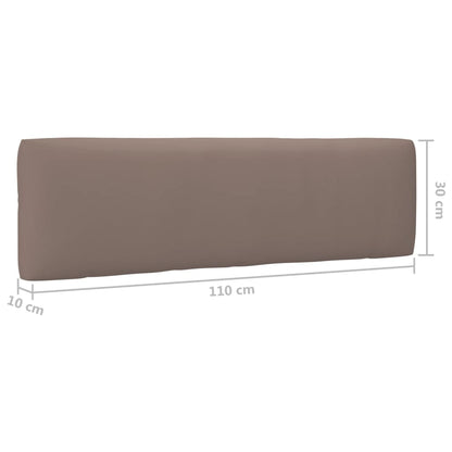 vidaXL Outdoor-Mittelsofa Paletten Imprägniertes Kiefernholz Grau