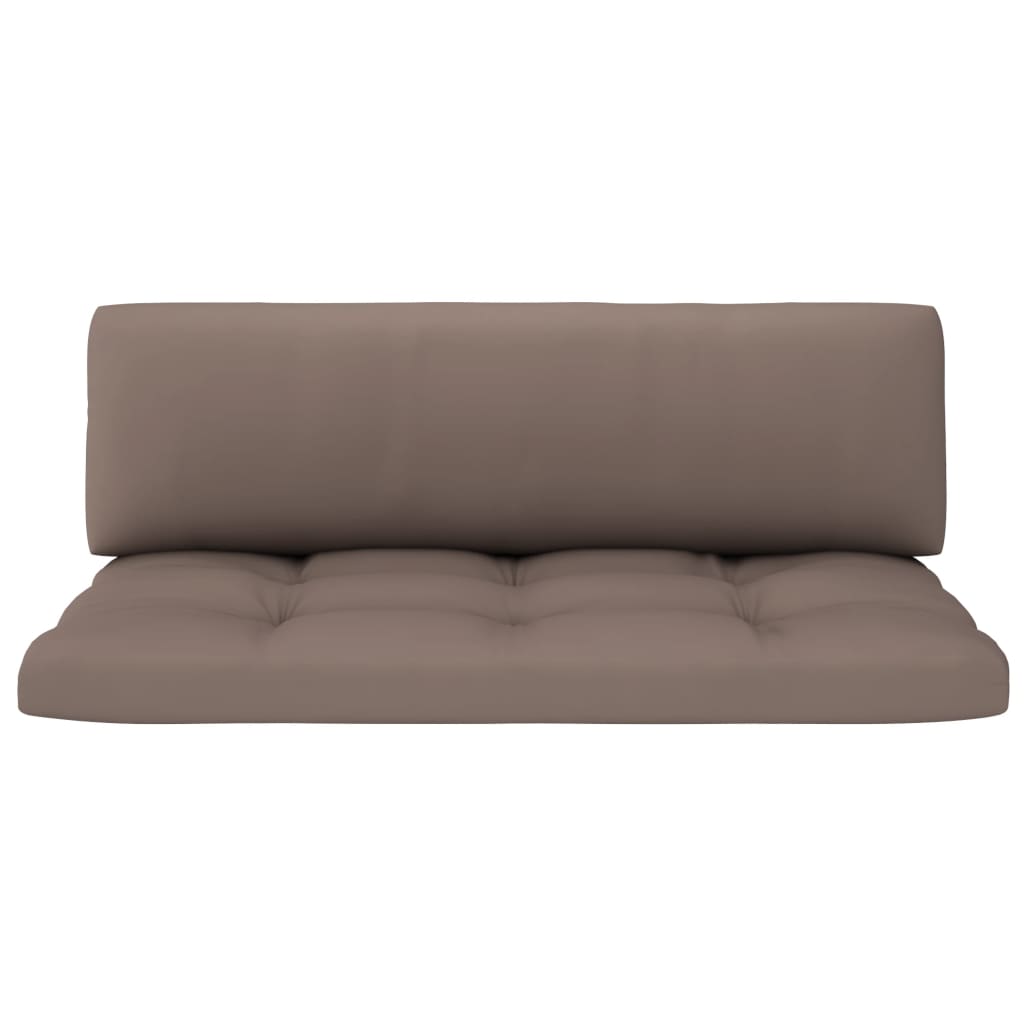 vidaXL Outdoor-Mittelsofa Paletten Imprägniertes Kiefernholz Grau