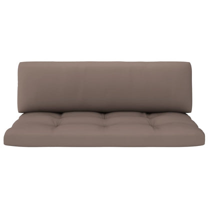 vidaXL Outdoor-Mittelsofa Paletten Imprägniertes Kiefernholz Grau