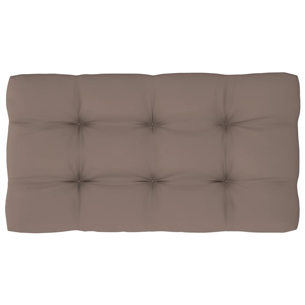 vidaXL Outdoor-Mittelsofa Paletten Imprägniertes Kiefernholz Grau