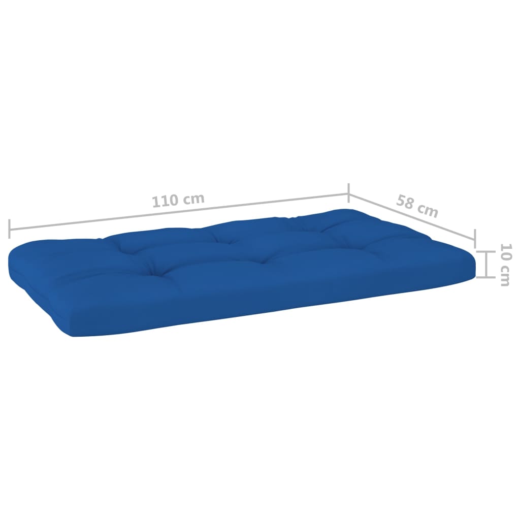 vidaXL Outdoor-Mittelsofa Paletten Imprägniertes Kiefernholz Grau