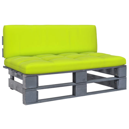 vidaXL Outdoor-Mittelsofa Paletten Imprägniertes Kiefernholz Grau