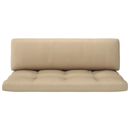vidaXL Outdoor-Mittelsofa Paletten Kiefernholz Imprägniert Weiß