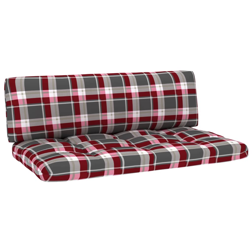 vidaXL Outdoor-Mittelsofa Paletten Kiefernholz Imprägniert Weiß