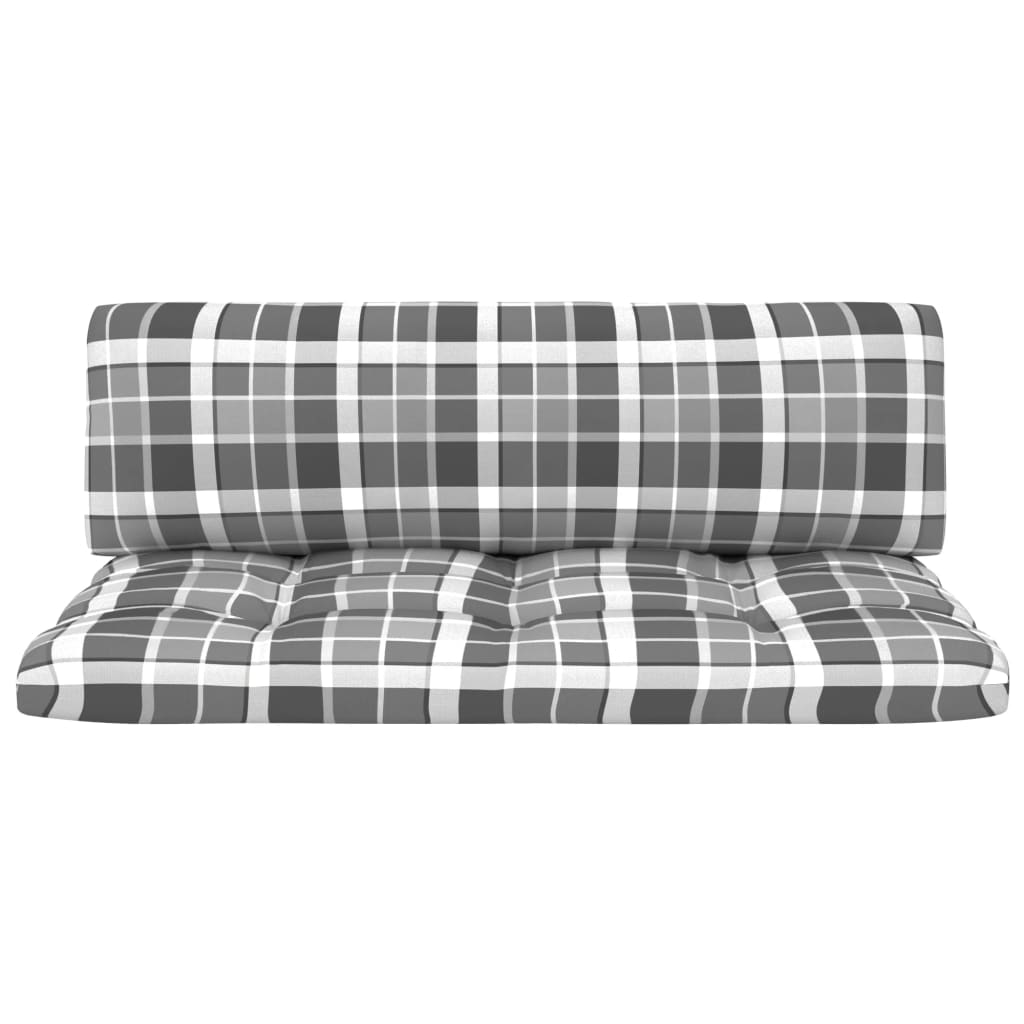 vidaXL Outdoor-Mittelsofa Paletten Kiefernholz Imprägniert Weiß