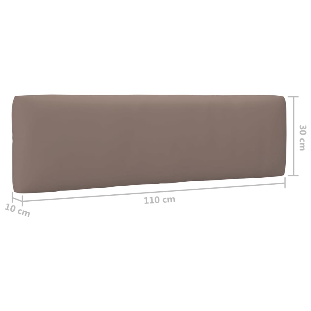 vidaXL Garten-Mittelsofa aus Paletten Schwarz Kiefernholz Imprägniert