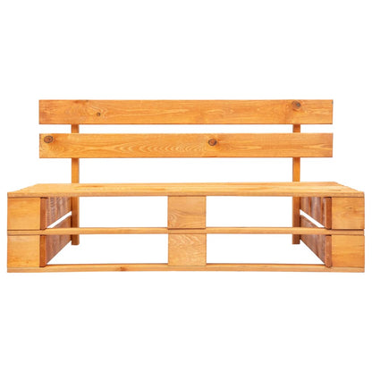 vidaXL Garten-Mittelsofa Paletten Honigbraun Imprägniertes Kiefernholz