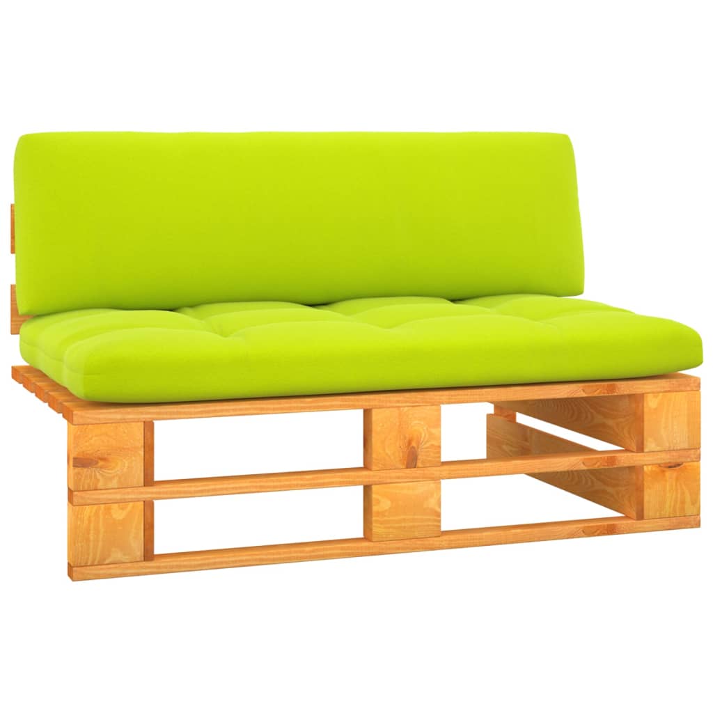 vidaXL Garten-Mittelsofa Paletten Honigbraun Imprägniertes Kiefernholz