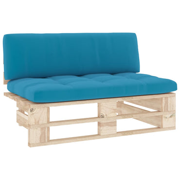 vidaXL Canapé d'angle de jardin en bois de pin imprégné