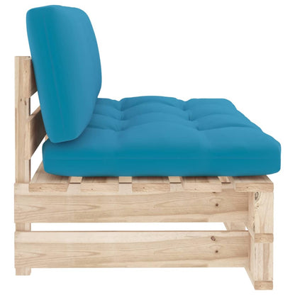 vidaXL Canapé d'angle de jardin en bois de pin imprégné