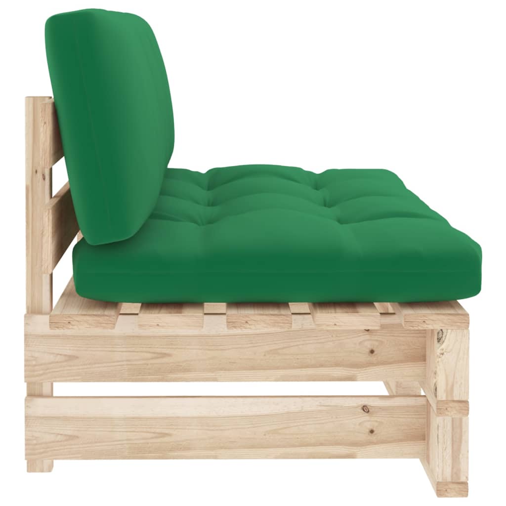 vidaXL Canapé d'angle extérieur palettes Pin imprégné