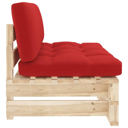 vidaXL Canapé central d'extérieur de palette Pin imprégné