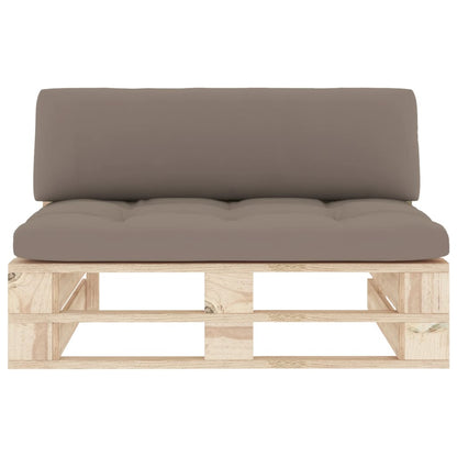 Outdoor-Mittelsofa Paletten Imprägniertes Kiefernholz