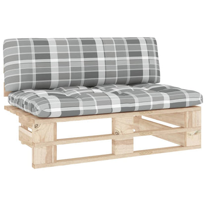 vidaXL Canapé d'angle de jardin en bois de pin imprégné