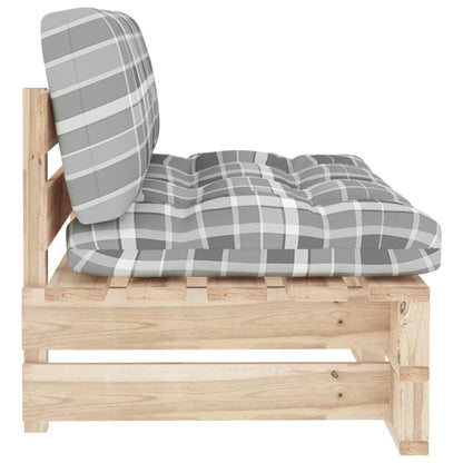 vidaXL Canapé d'angle de jardin en bois de pin imprégné