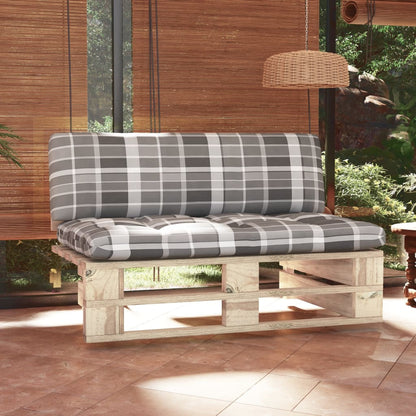 vidaXL Canapé d'angle de jardin en bois de pin imprégné