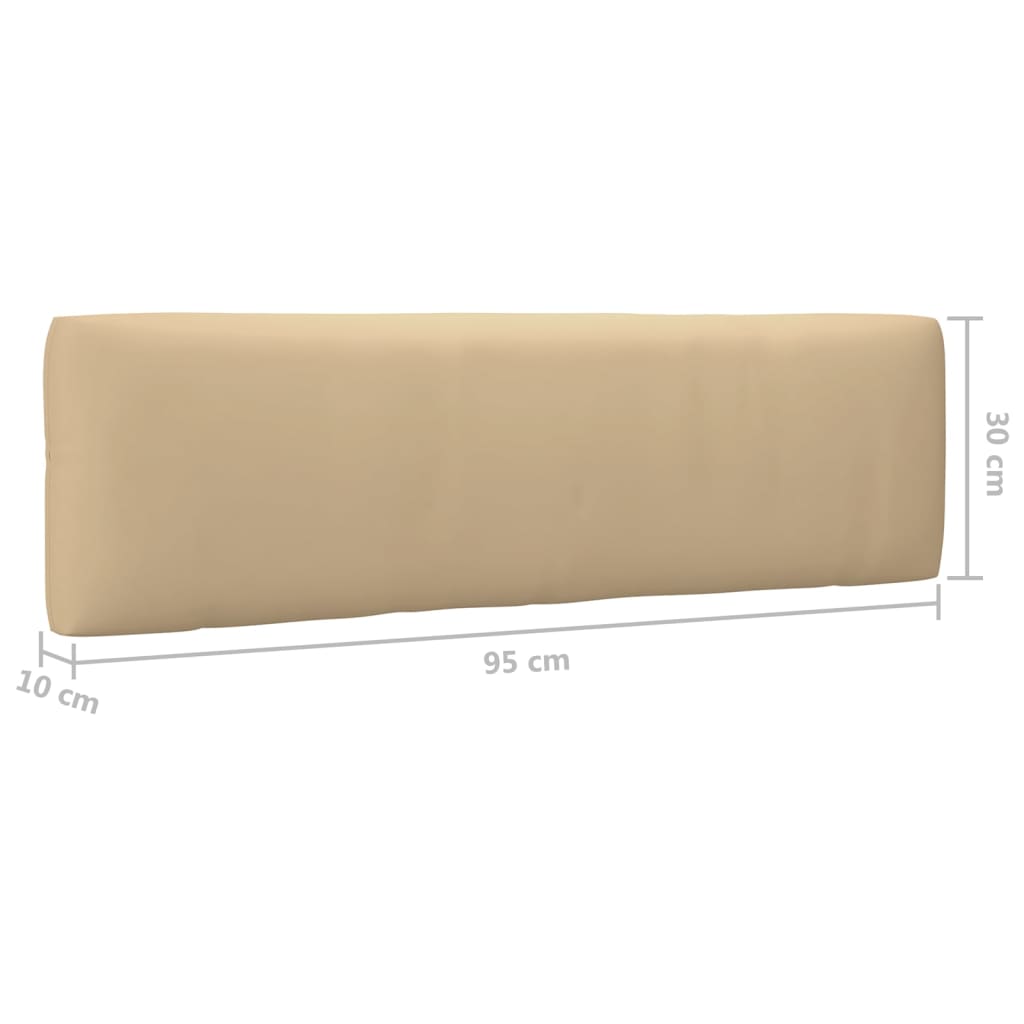 vidaXL Outdoor-Ecksofa Paletten Kiefernholz Imprägniert Weiß